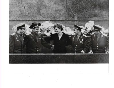 First Woman in Space Valentina Tereshkova wiht Other Vostock Cosmonauts, 1963