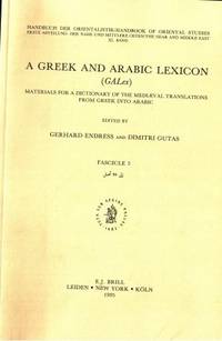 A Greek and Arabic Lexicon (GALex). Materials for…