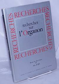 image of Recherches sur l'Organon
