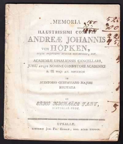 Memoria illustrissimi comitis Andreæ Johannis von…