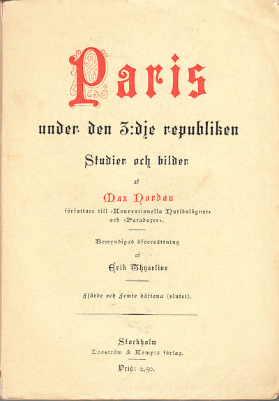 Paris under den 3:dje republiken. Studier och…