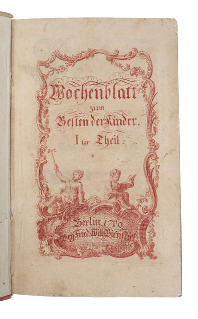 Wochenblatt zum Besten der Kinder. Vol. 1 - 4, each vol. in 2 parts.  - [ONE OF THE EARLIEST PERIODICALS FOR CHILDREN] (photo 3)