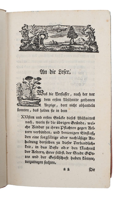 Wochenblatt zum Besten der Kinder. Vol. 1 - 4, each vol. in 2 parts.  - [ONE OF THE EARLIEST PERIODICALS FOR CHILDREN] (photo 6)