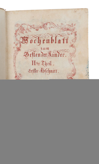 Wochenblatt zum Besten der Kinder. Vol. 1 - 4, each vol. in 2 parts.  - [ONE OF THE EARLIEST PERIODICALS FOR CHILDREN] (photo 7)