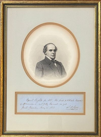 Powerful and Historically Important Autograph Quote Signed