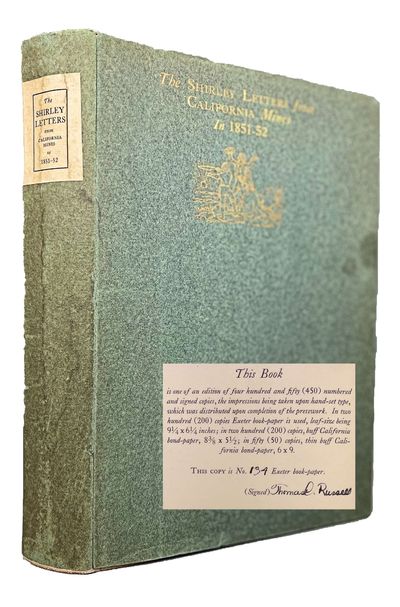 San Francisco: The Private Press of Thomas C. Russell, 1922. First Edition. Near Fine/Very Good. M. ...