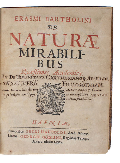 De Naturae Mirabilibus. Quaestiones Academicae. -…