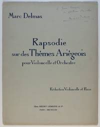 image of 'Rapsodie sur des Thèmes Ariègeois' for Violoncello & Orchestra, (Marc, 1886-1931, French Composer)