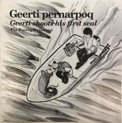 Geerti pernarpoq. Geerti shoots his first seal