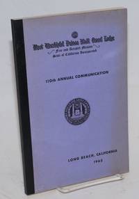 image of Proceedings of the M. W. Prince Hall Grand Lodge; free and accepted masons of the State of California, one hundred and tenth annual communication, held at Long Beach, California, 19th, 20th, 21st, and 22nd of July, 1965, A.L. 5965