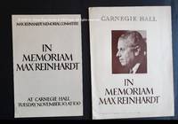 In Memoriam Max Reinhardt by Max Reinhardt Memorial Committee - November 1943