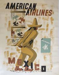 AMERICAN AIRLINES, MEXICO. (Original Vintage Poster)