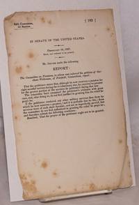 In Senate of the United States. February 16, 1837. Read, and ordered to be printed. Mr. Sevier made the following report: The Committee on Pensions, to whom was referred the petition of Gersham Wakeman, of Fairfield, Connecticut, report