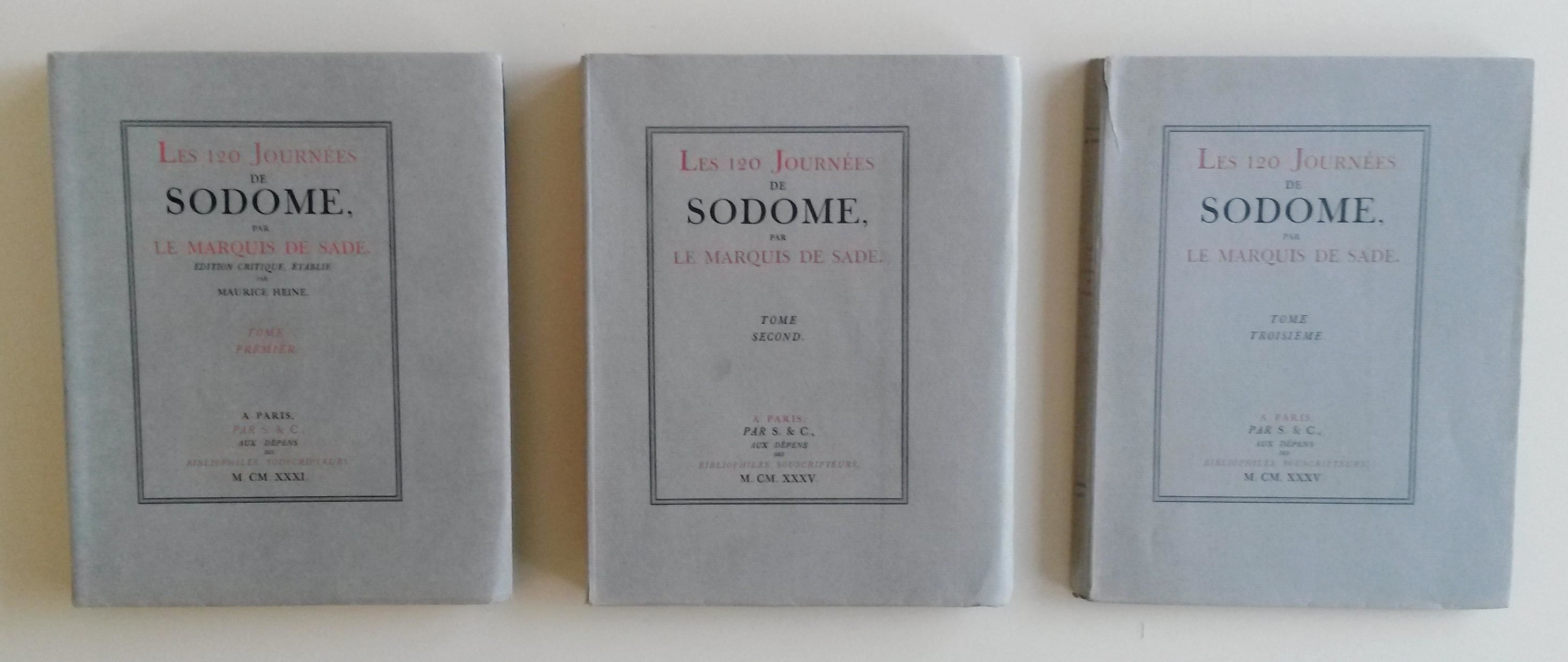Les 120 Journees de Sodome ou l'Ecole du Libertinage, par Marquis de