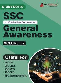 Study Notes for SSC General Awareness (Vol 2) - Topicwise Notes for CGL, CHSL, SSC MTS, CPO and...