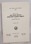 Report of the Joint Interim Legislative Unemployment Insurance Committee of the California Legislature. December 1968