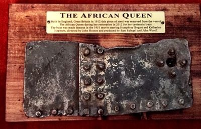 Two Steel Plates from "THE AFRICAN QUEEN" steamer from the 1951 Movie
