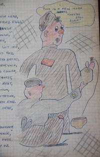 World War Two Prisoner-of-War Manuscript with Original Poetry and Humorous Drawings; A compilation of poems written for several prison camp newspapers