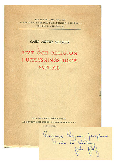 Stat och religion i upplysningstidens Sverige.