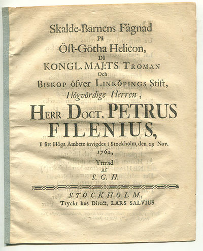 Skalde-barnens fägnad på Öst-götha helicon, då…