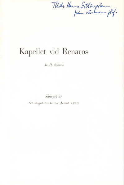 Kapellet vid Renaros. Särtryck ur S:t Ragnhild…
