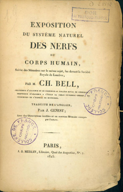 Exposition du systeme naturel des nerfs du corps humain