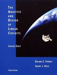 The Analysis and Design of Linear Circuits : Laplace Early