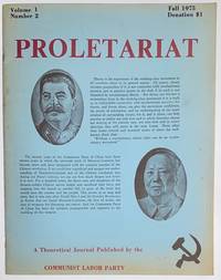 image of Proletariat, a theoretical journal. Vol. 1, no. 2 (Fall 1975 )