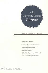 YALE UNIVERSITY LIBRARY GAZETTE.|THE