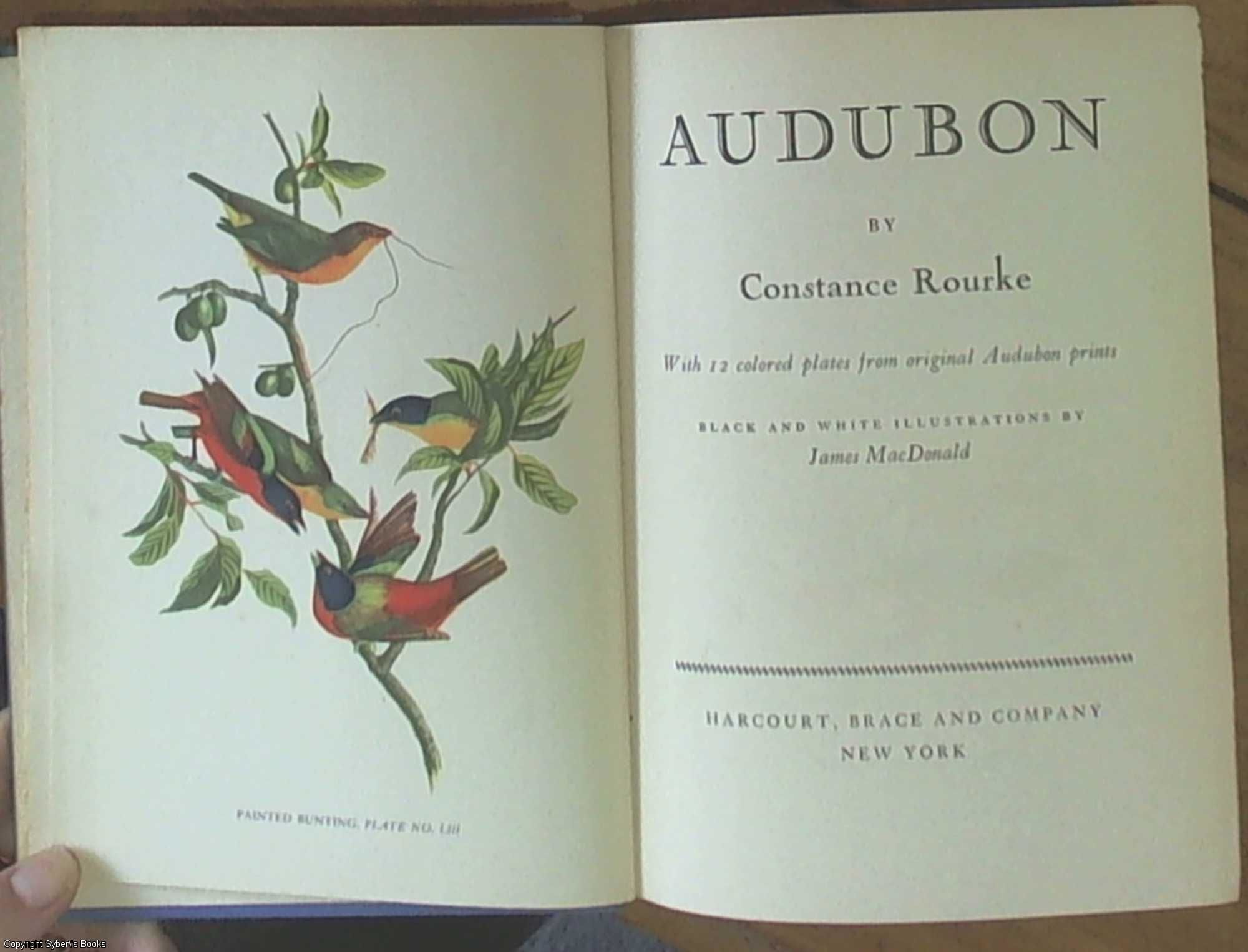 Audubon by Constance Rourke First Edition 1936 from Syber's Books
