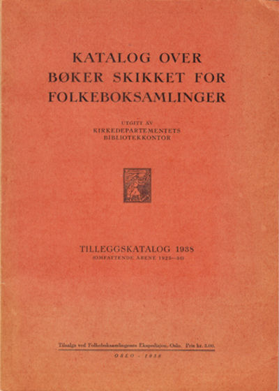 KATALOG OVER BØKER SKIKKET FOR FOLKEBOKSAMLINGER.…