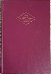 Corpus of British Medieval Library Catalogues, 4 : English Benedictine Libraries: The Shorter Catalogues de Sharpe, R.; Carley, J.P.; Thomson, R.M.; Watson, A.G. (Edited by) - 1996