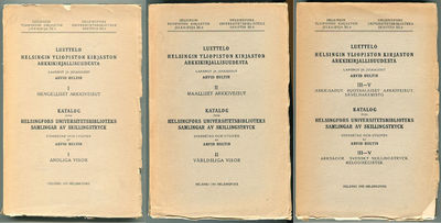 Katalog över Helsingfors universitetsbibliotek…