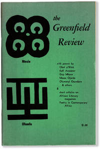 THE GREENFIELD REVIEW, Vol. 1, No. 4, Poetry in Contemporary Africa