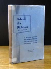 Behind the Dictators: A Factual Analysis of the Relationship of Nazi Fascism and Roman Catholicism