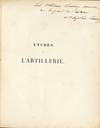 View Image 3 of 5 for Études sur le passé et l'avenir de de l'artillerie Inventory #58406