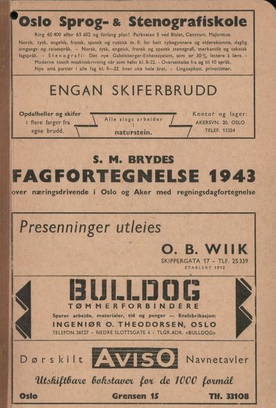 S.M. Brydes fagfortegnelse over næringsdrivende i…