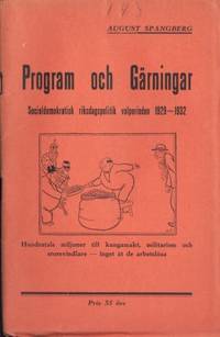 Program och gärningar. Socialdemokratisk…