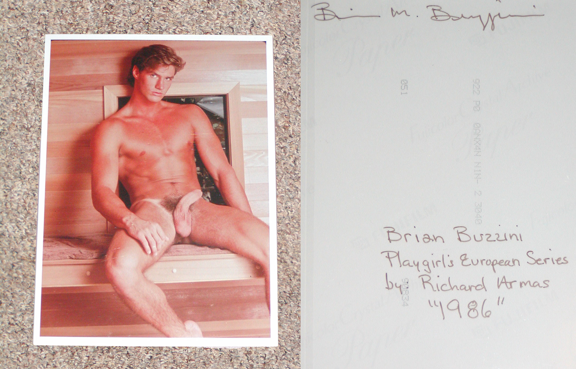 bd company nude models 1  NUDE PHOTOGRAPH by Buzzini,  Brian (Subject/Model); Armas, Richard (Photographer) & The Editors of  Playgirl Magazine | Softcover | 1986 | Brian Buzzini's Personal Collection  | Biblio UK