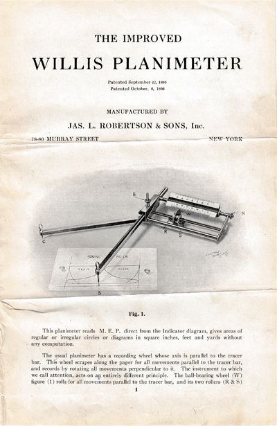 Keuffel & Esser Polar Planimeter - OFFERED WITH - James Robertson & Sons, Improved Willis Planimeter