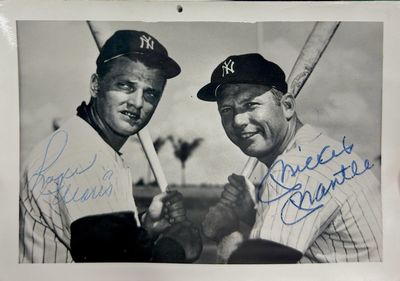 Signed Photo of Mickey Mantle and Roger Maris