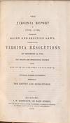View Image 2 of 2 for  THE VIRGINIA REPORT OF 1799-1800, TOUCHING THE ALIEN AND SEDITION LAWS; TOGETHER WITH THE VIRGINIA ... Inventory #298717