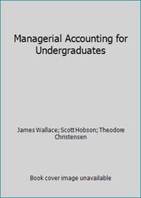 Managerial Accounting for Undergraduates