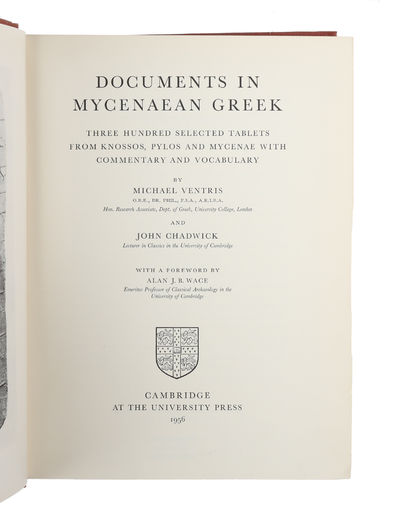 Documents in Mycenaean Greek. Three Hundred…