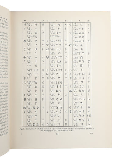 Documents in Mycenaean Greek. Three Hundred Selected Tablets from Knossos, Pylos and Mycenae with Commentary and Vocabulary. - [THE FIRST CORRECT DECIPHERING OF LINEAR B] (photo 3)