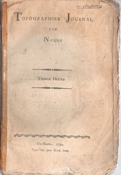 Topographisk Journal for Norge. Tiende hefte. 1794