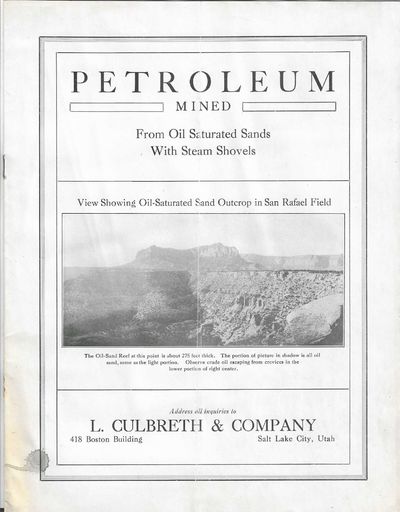 Petroleum Mined from Oil Saturated Sands with Steam Shovels