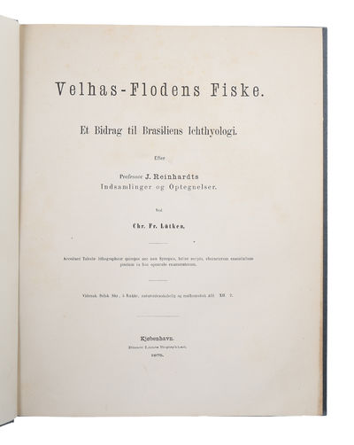 Velhas-Flodens Fiske. Et Bidrag til Brasiliens…