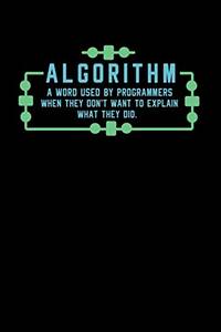 Algorithm A Word Used By Programmers When Thy Don't Want To Explain What They Did: 120 Pages I...