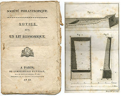 Société philantropique. Notice sur un lit…